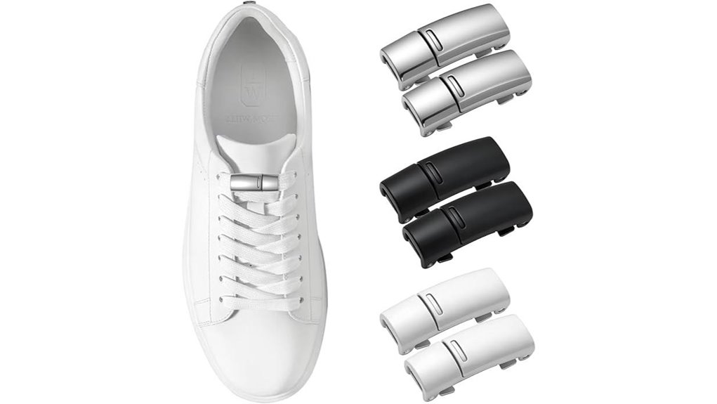 magnetic no tie laces with buckle 6 pack