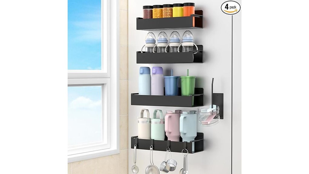 magnetic refrigerator bottle holders
