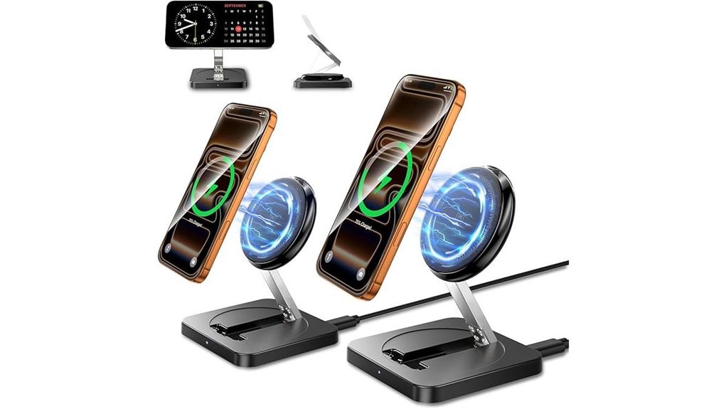 magnetic wireless charger stand 2 pack