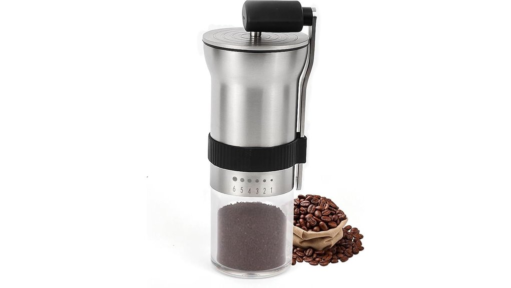 manual ceramic burr grinder portable