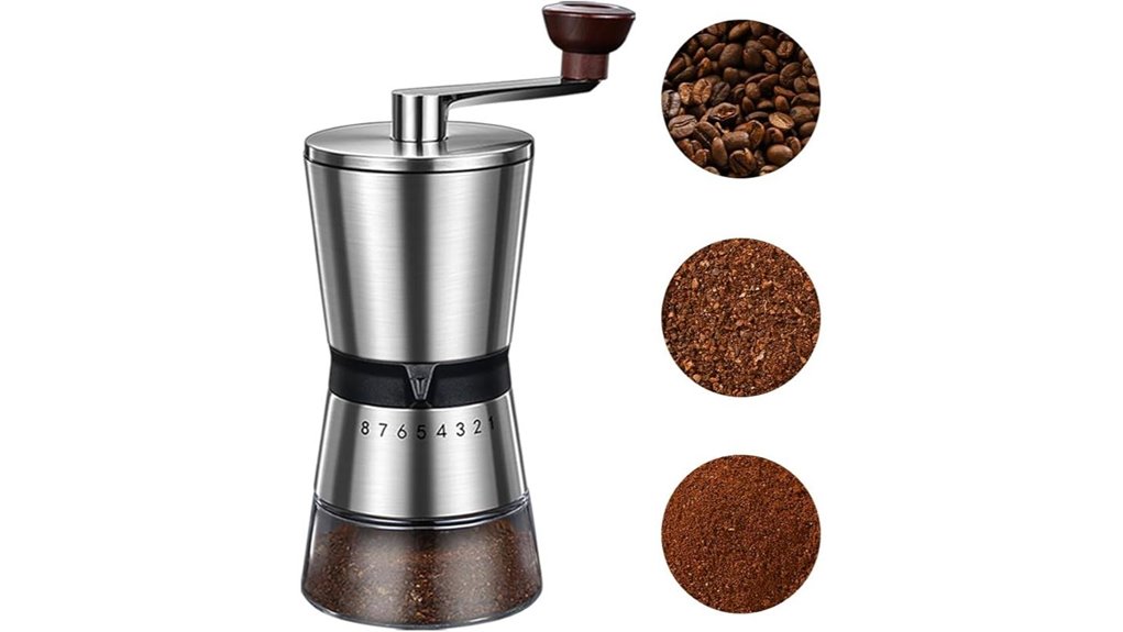 manual grinder with adjustable settings