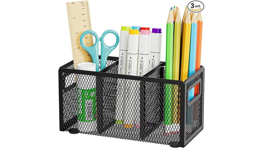 marbrasse mesh desk organizer