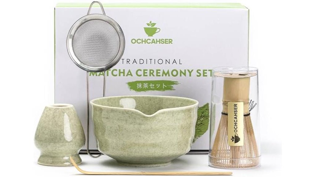 matcha set with bowl and whisk