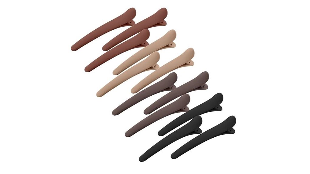 matte alligator hair clips