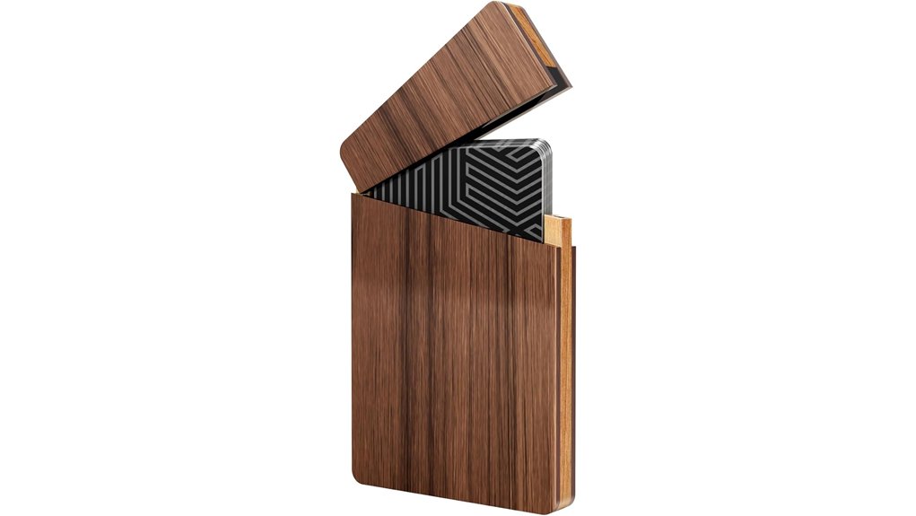 maxgear walnut card holder
