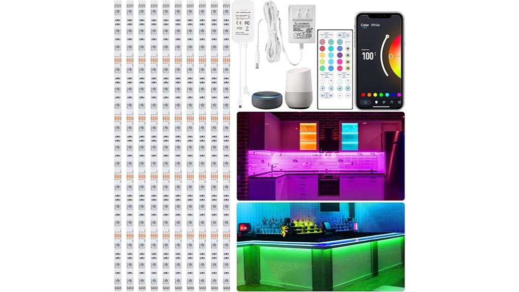 maylit 10 pack rgb led lights