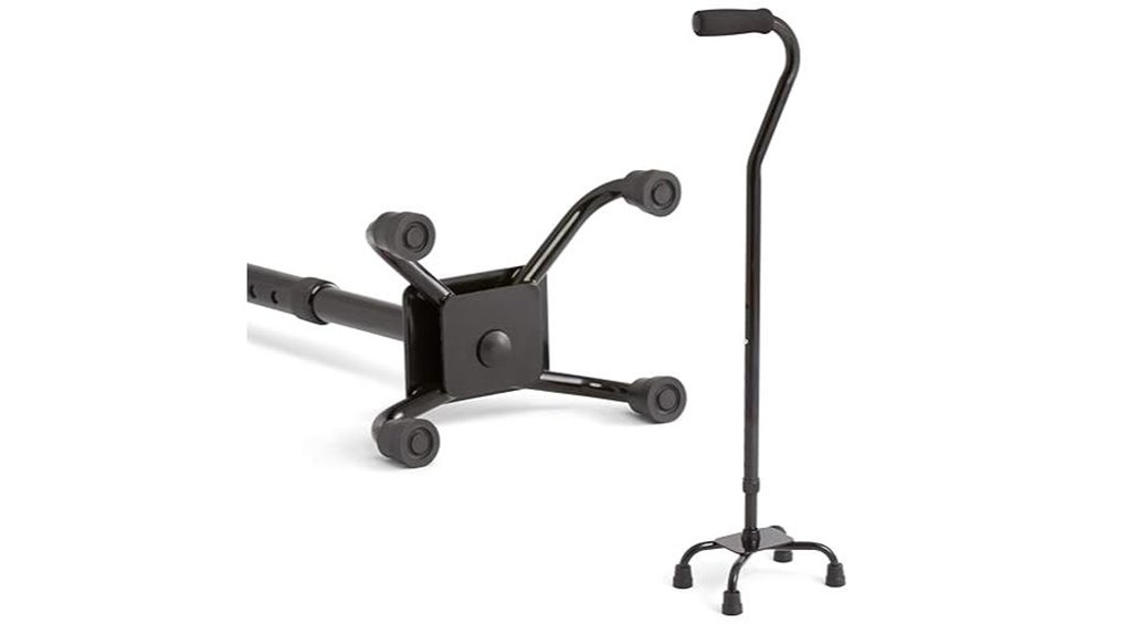 medline quad adjustable cane
