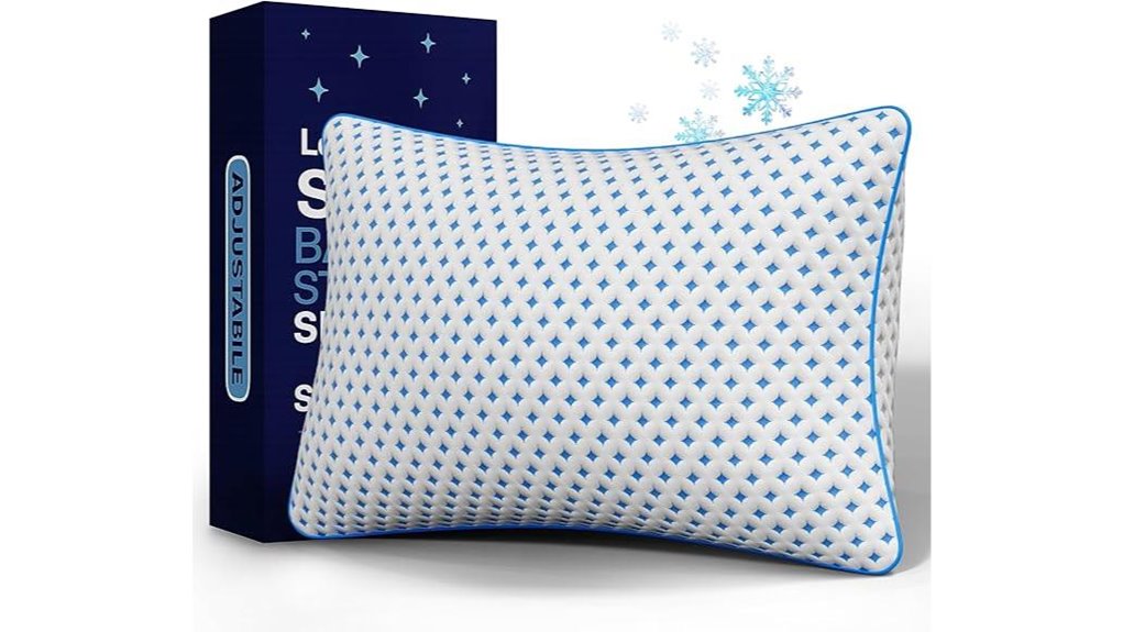memory foam pillow adjustable loft