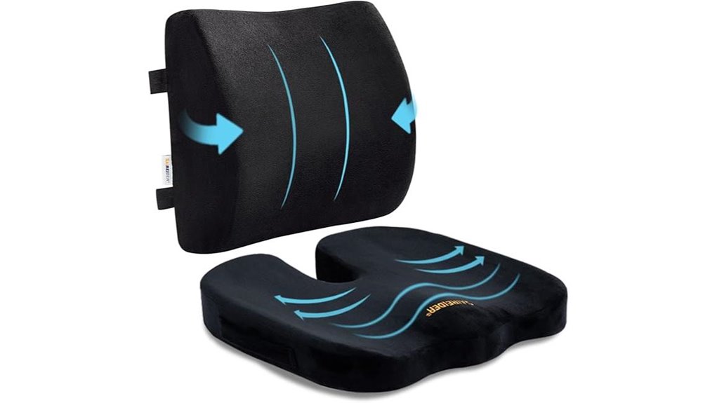 memory foam seat lumbar
