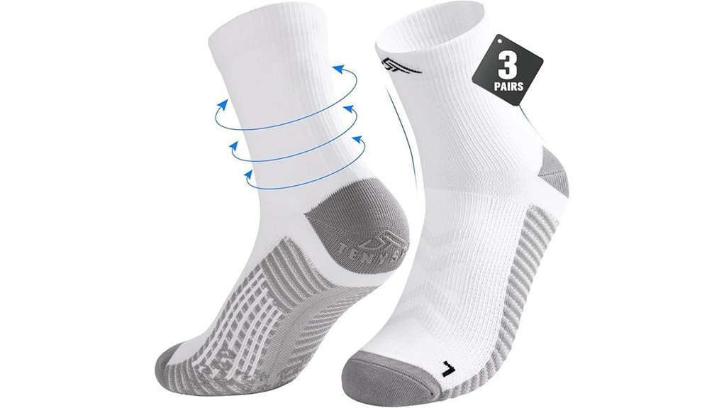 men s compression running socks