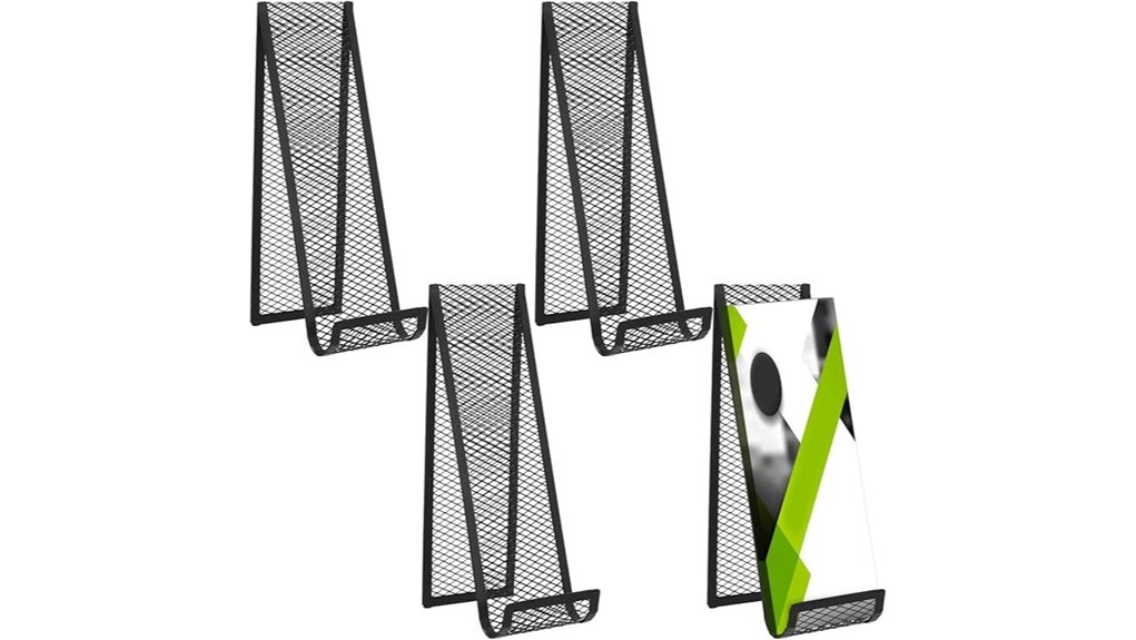 metal 4 pack black mesh