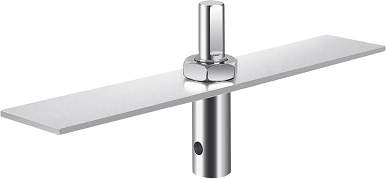 metal plated ice auger attachment