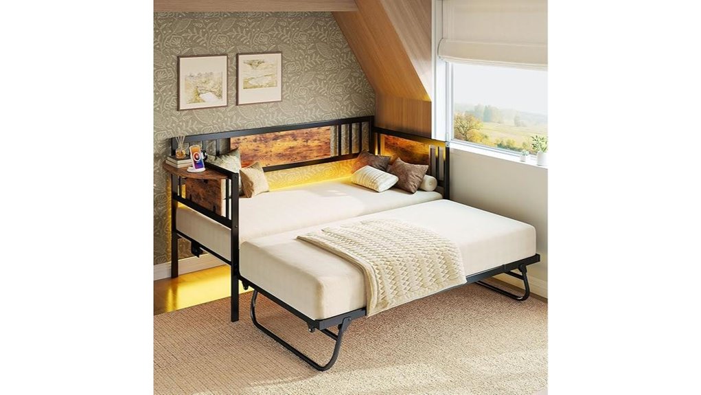 metal twin daybed trundle