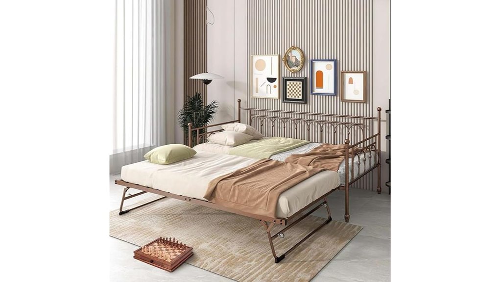 metal twin daybed with trundle