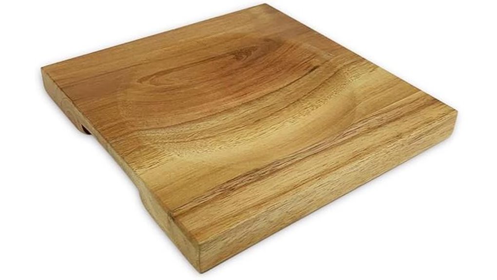 mezzaluna concave acacia cutting