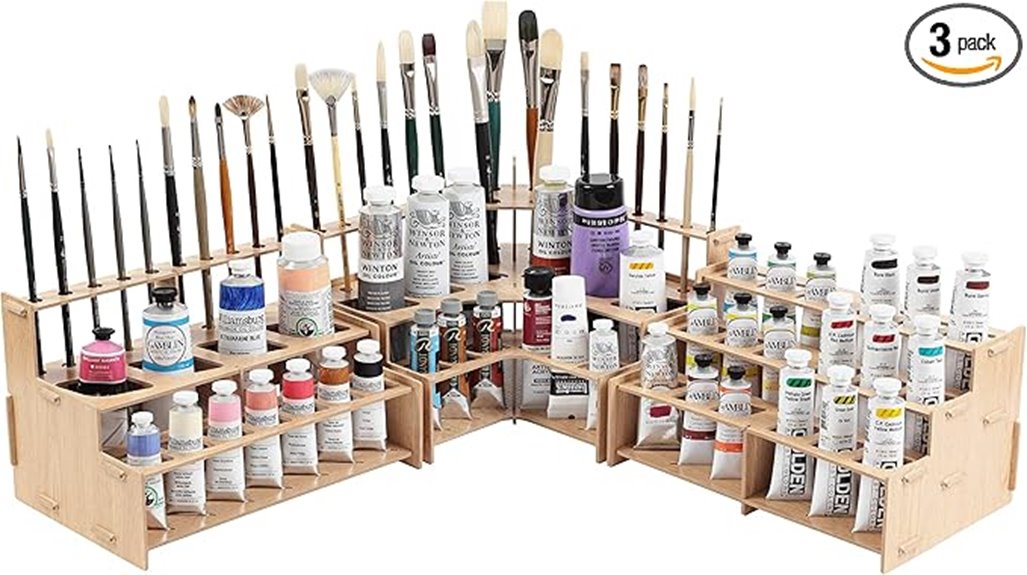 mezzo three piece paint rack