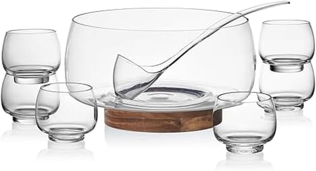 mikasa glenwood punch bowl set