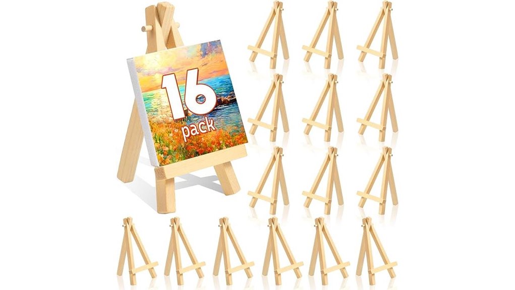 mini 5 inch wood easels