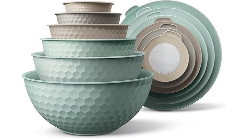 mint 12 bowls nesting set