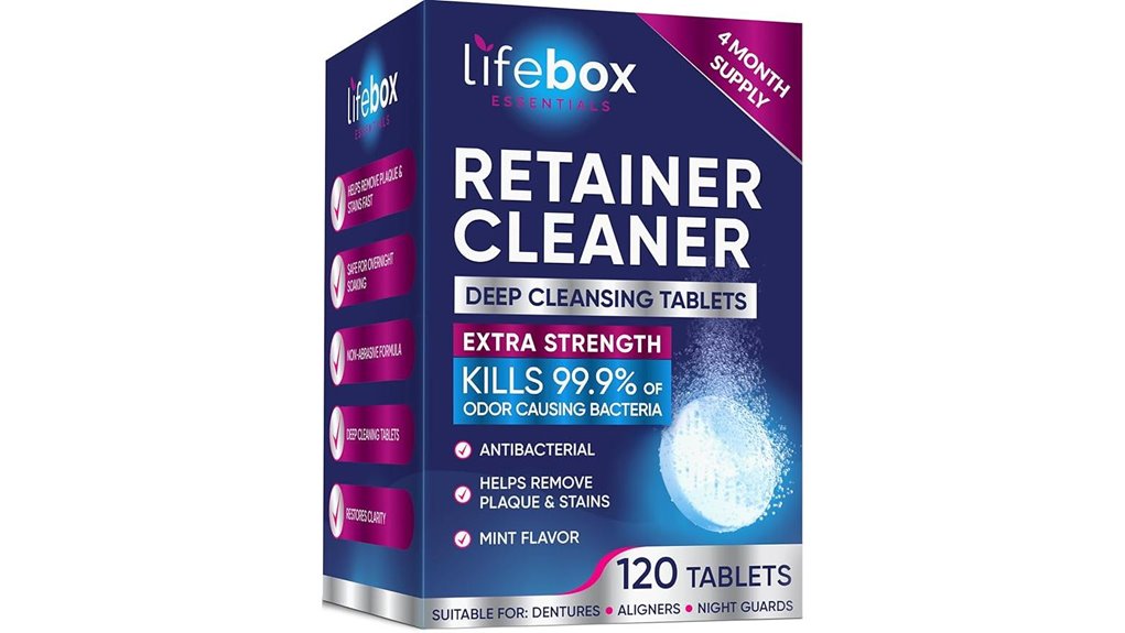 mint odor removing dental tablets