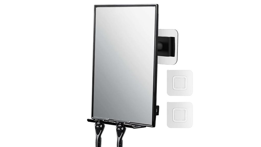 mirror with squeegee holders