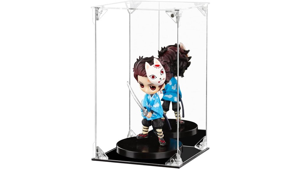 mirrored dustproof acrylic display