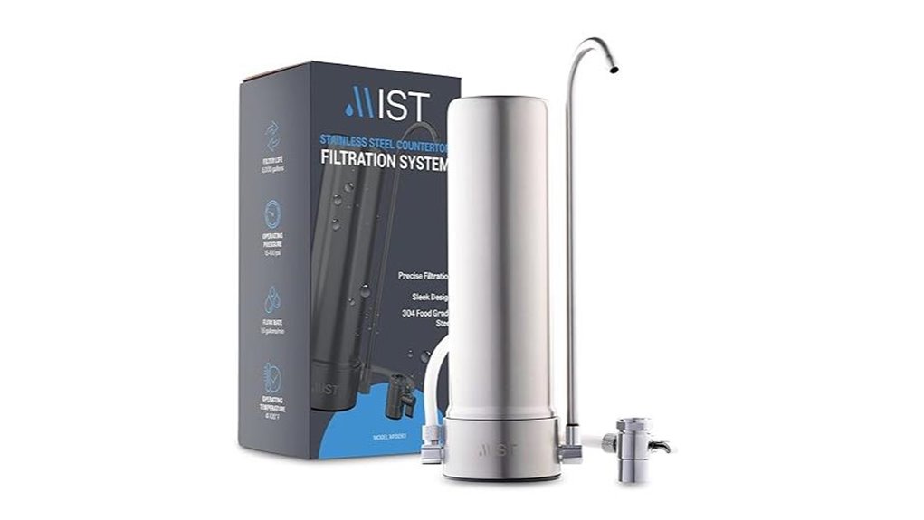 mist 5 stage countertop water filter