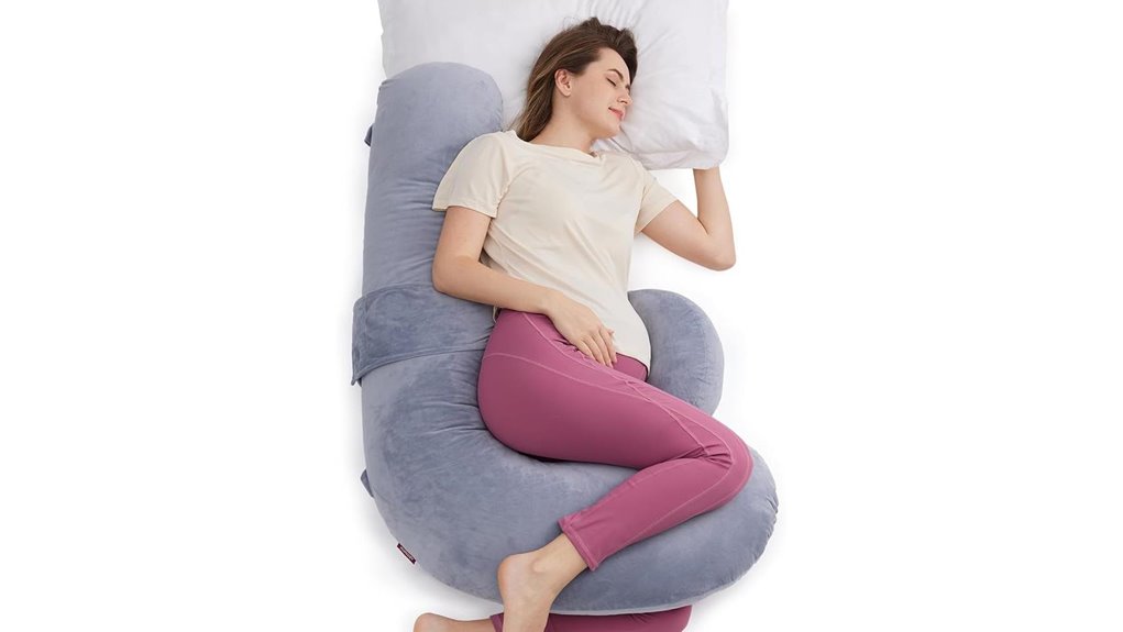momcozy f shaped pillow adjustable wedge included