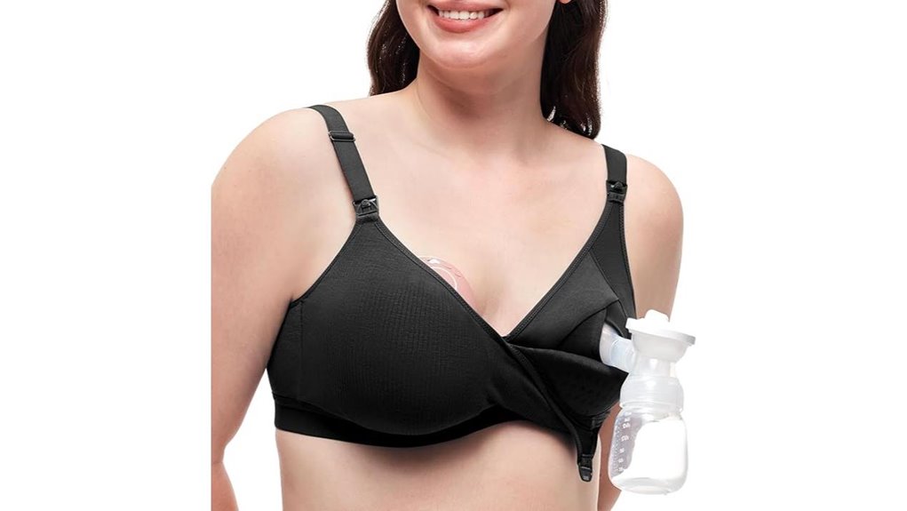 momcozy pumping bra with breathable cups