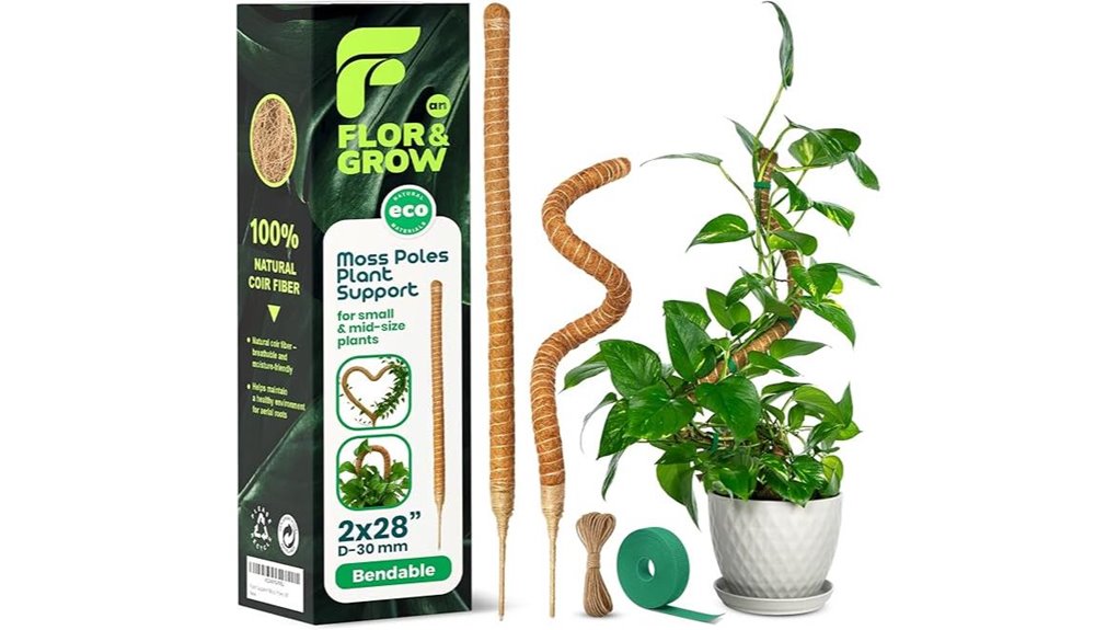 monstera 28 inch sturdy poles