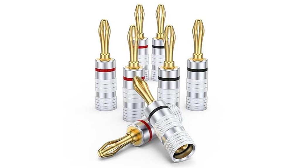 moswag eight piece speaker banana plugs
