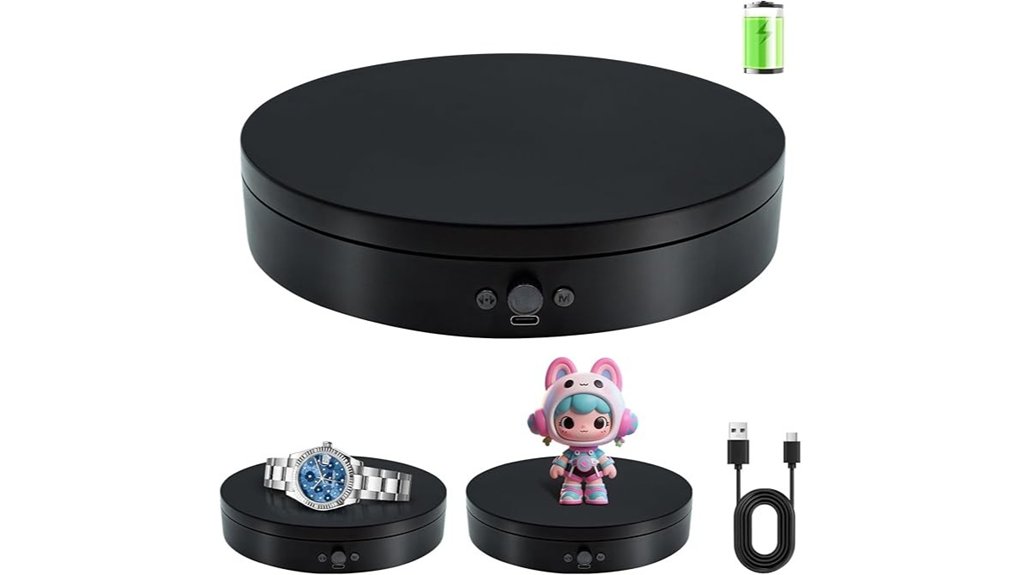 motorized rotating display stand