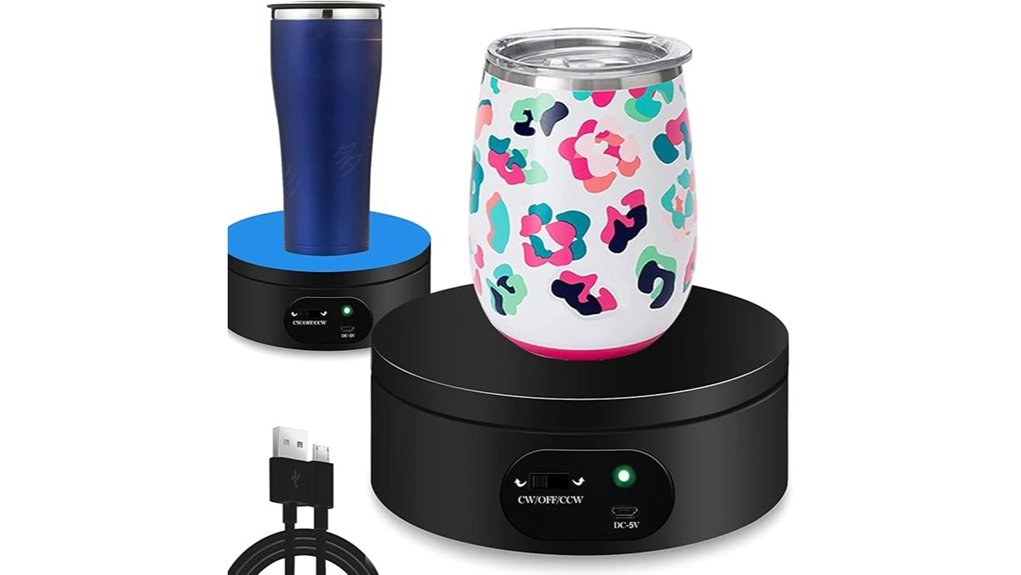 motorized rotating tumbler display
