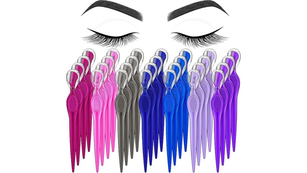 mudder 28pcs eyebrow razors