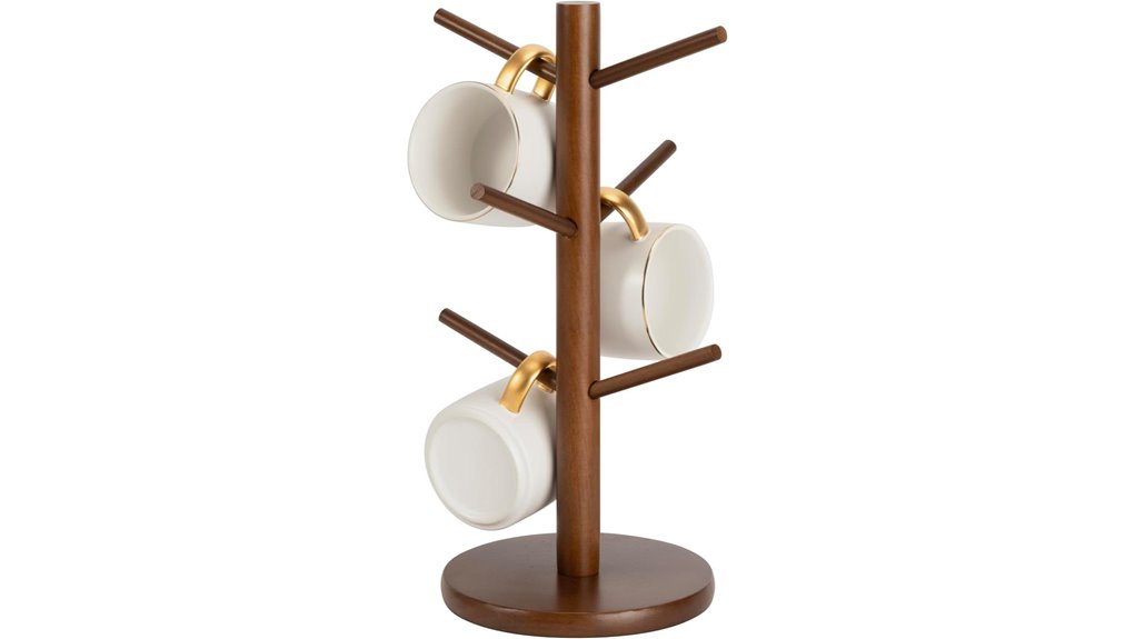 mug holder tree brown