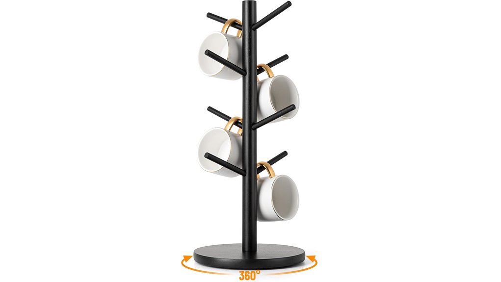 mug holder tree with hooks