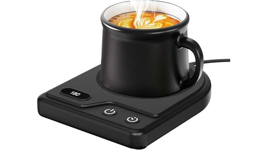 mug warmer with settings
