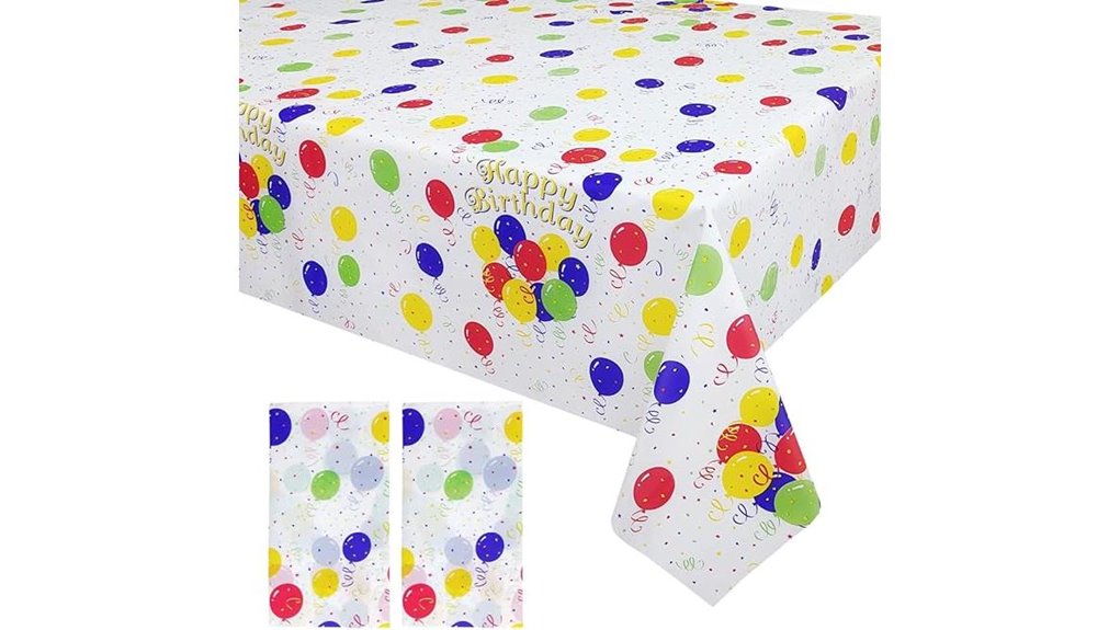 mulbozy balloons tablecloth set