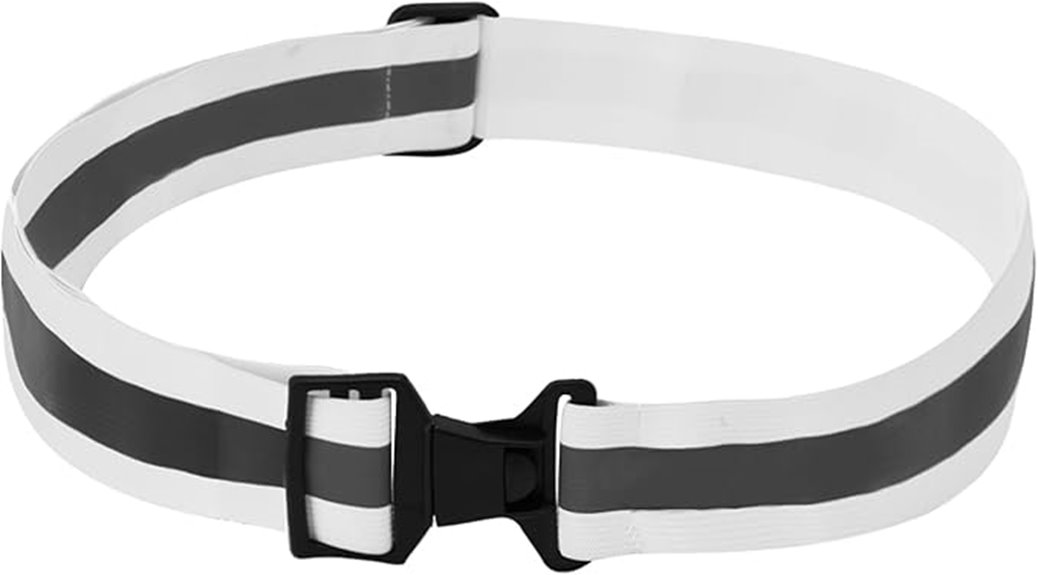 multi color reflective running belt
