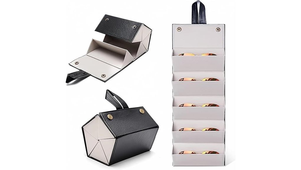 multi pair travel sunglasses organizer