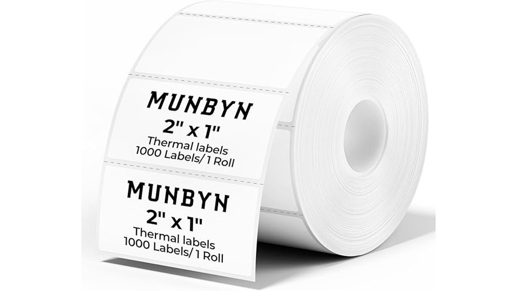munbyn 2x1 thermal labels