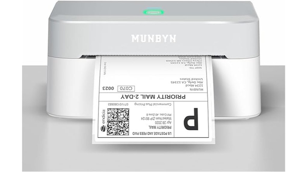 munbyn rw403b bluetooth printer