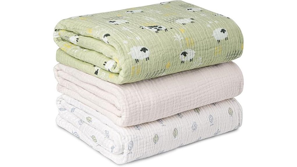 muslin swaddle blankets set