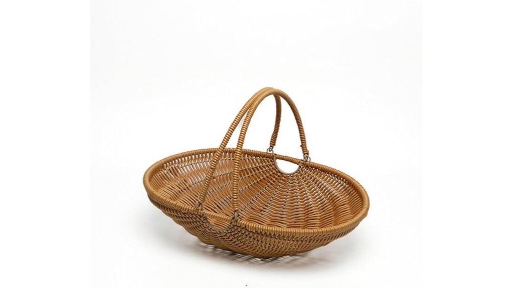 mycense folding wicker basket