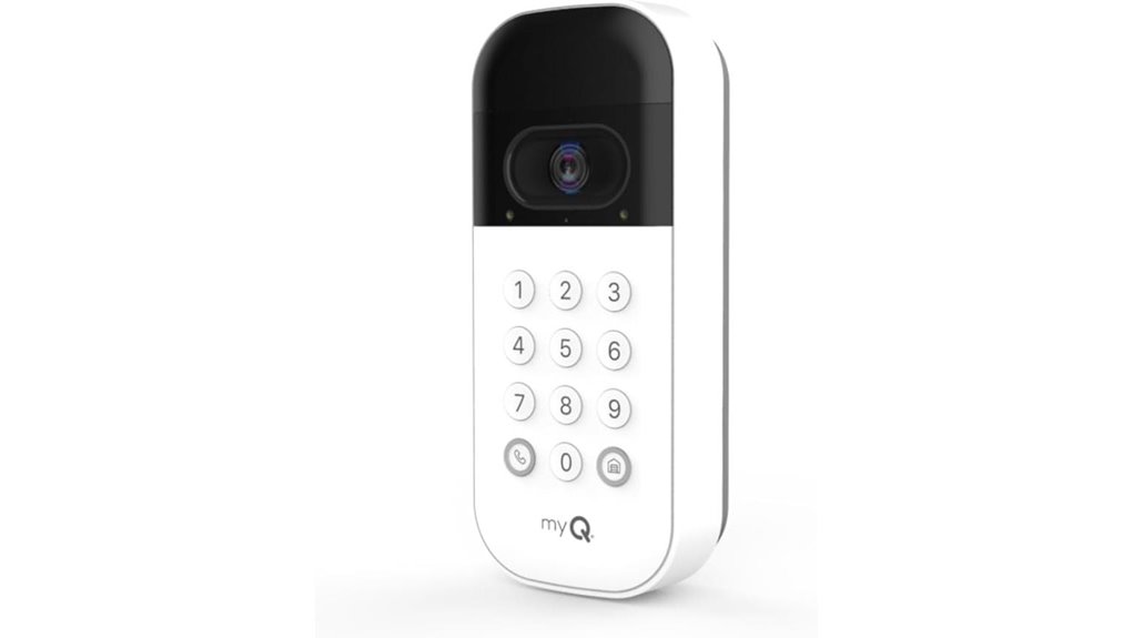myq garage door keypad with camera