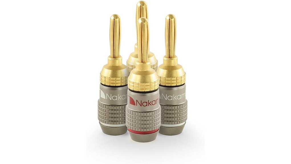 nakamichi 24k gold banana plugs