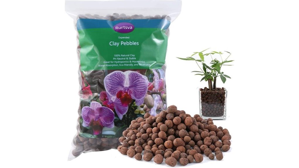 natural organic clay pebbles