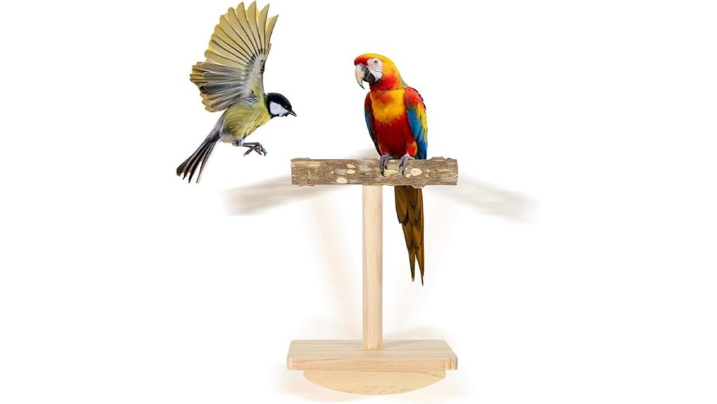 natural wood rocking perch