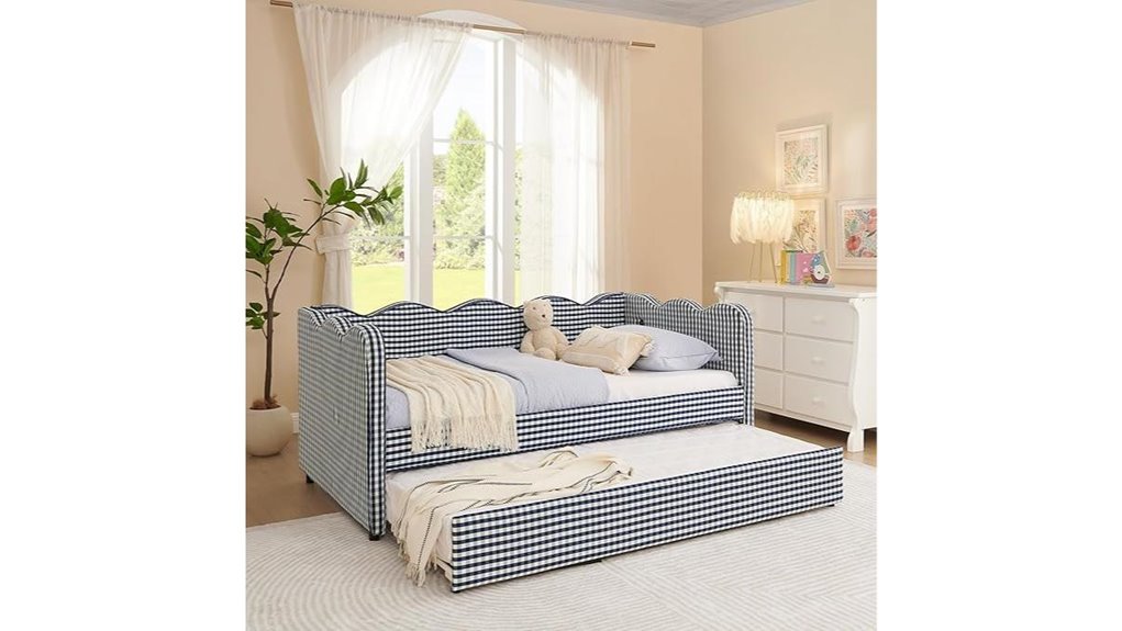 navy daybed trundle usb
