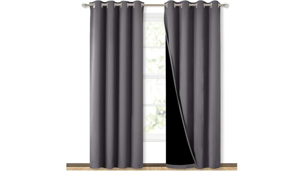 nicetown grey shade curtains